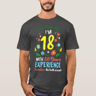 November Girls Flower Tee 56 Years Old Im Not 56 B