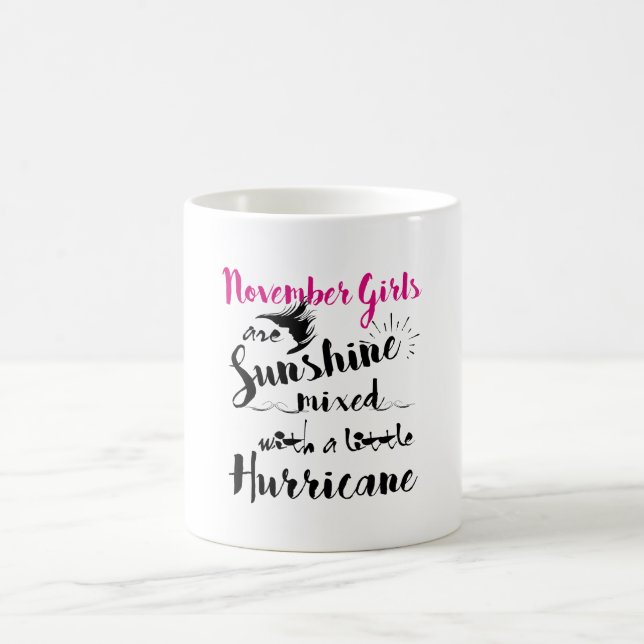 November Girls Mugs Gifts for Her (Center)