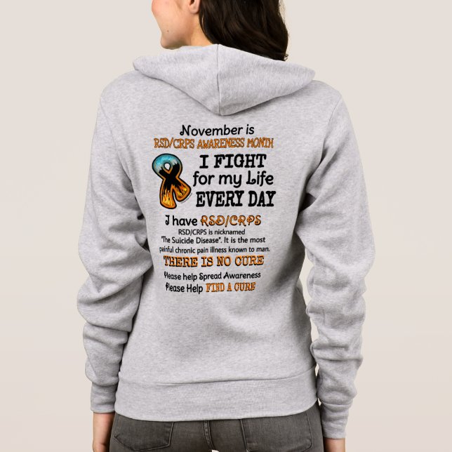 November...I Fight Hoodie (Back)