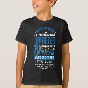 November Is National Diabetes Awareness Month T1d  T-Shirt