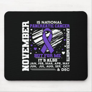 November Is National Pancreatic Cancer Awareness M Mouse Mat