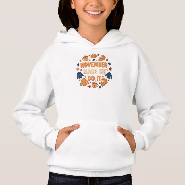 November Made Me Do It - Funny Fall Design (Front)