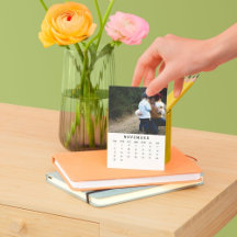 November Moments: Portrait Easel Calendar 2026