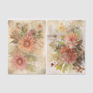 November Mums  Tissue Paper