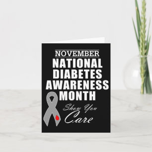 November National Diabetes Awareness Month Campaig Card