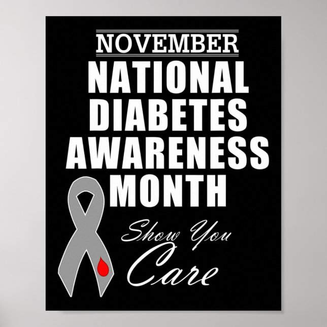 November National Diabetes Awareness Month Campaig Poster (Front)