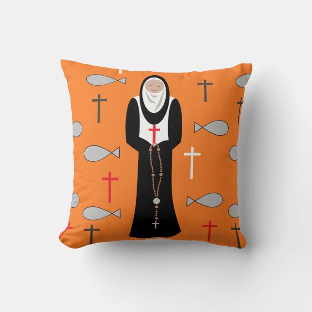 November Nun Cushion (Front)