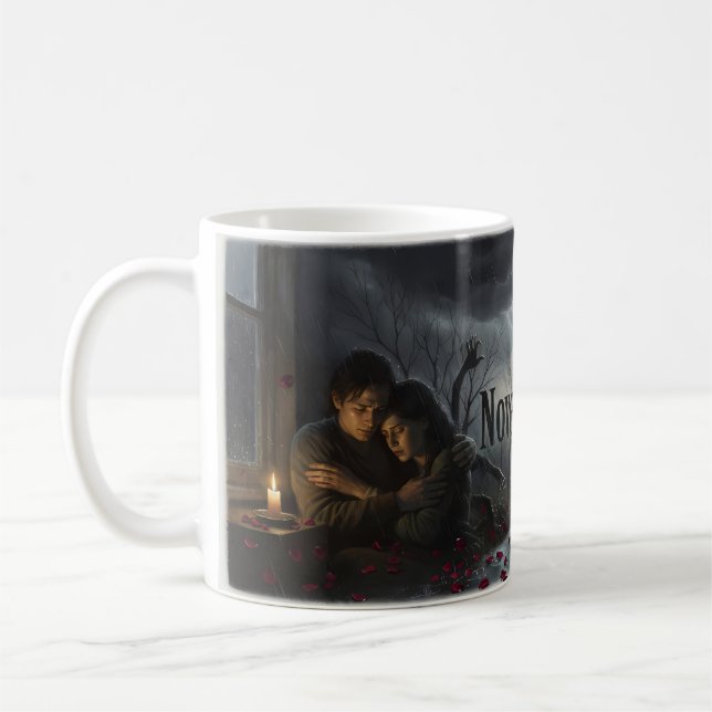November Rain Candlelit Love Memory Mug (Left)