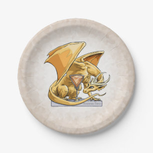 November’s Birthstone Dragon: Topaz  Paper Plate