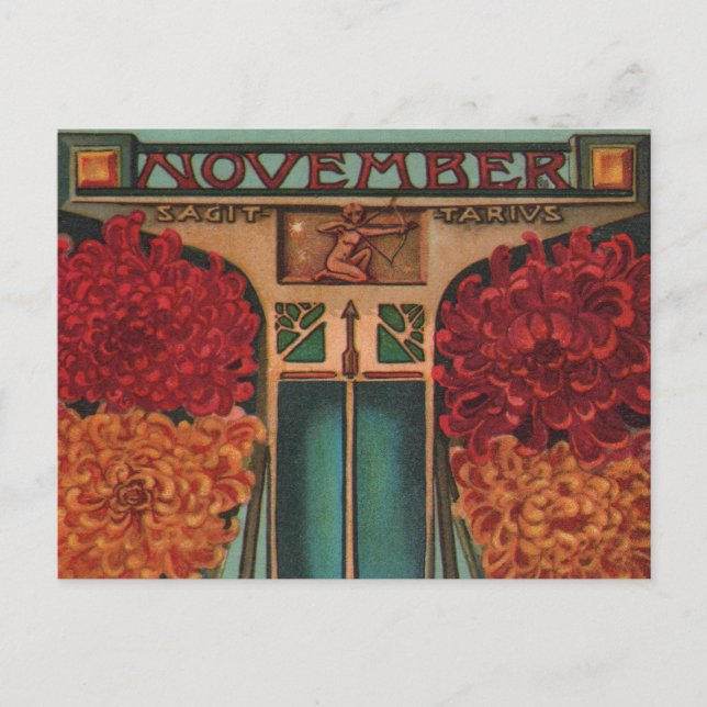 November - Sagittarius Postcard (Front)