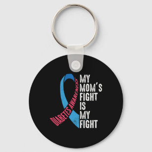 November T1d Awareness Mum's Fight My Fight Diabet Key Ring