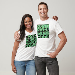 November The Fifth, Guy Fawkes Day T-Shirt