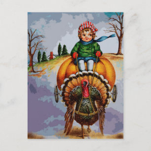 NOVEMBER TURKEY TROT POSTCARD