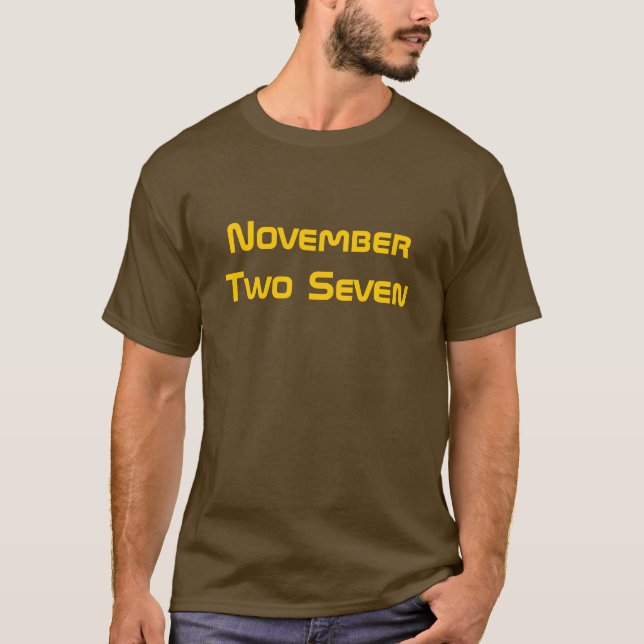 November Two Seven T-Shirt (Front)