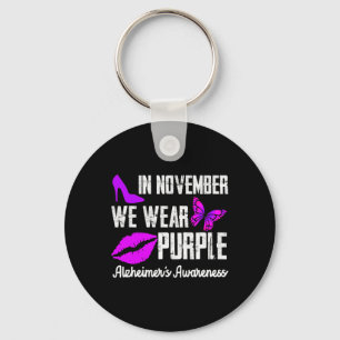 November We Wear Purple Alzheimerheimer´s Awarenes Key Ring
