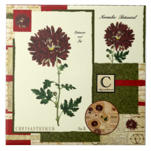 November's Flower Tile