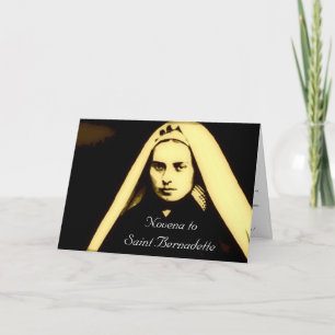 Novena to Saint Bernadette Card