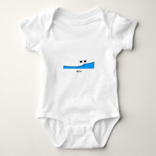 Novi (Nova Scotia) Commercial Fishing Boat Baby Bodysuit