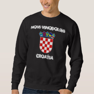 Novi Vinodolski, Croatia with coat of arms Sweatshirt