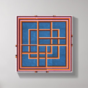 NOVINO Abstract Graphics for Hallways n Corridors Canvas Print
