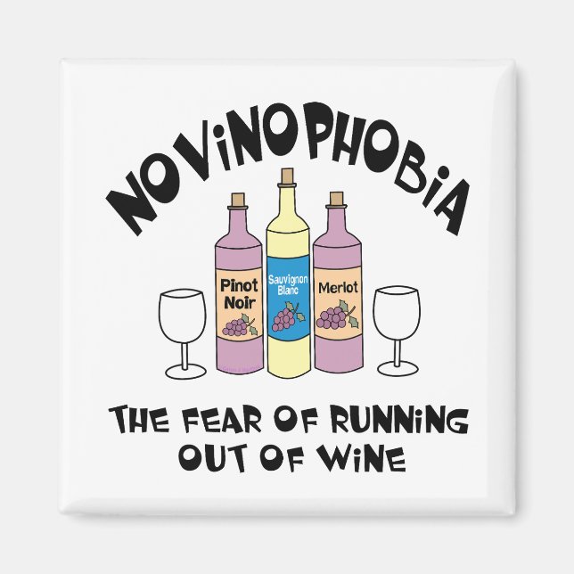 Novinophobia Bottles Magnet (Front)