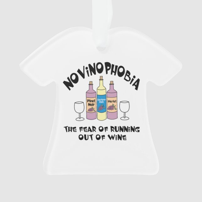 Novinophobia Bottles Ornament (Front)