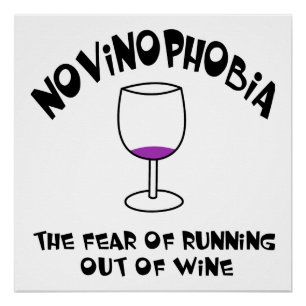 Novinophobia Empty Glass Poster