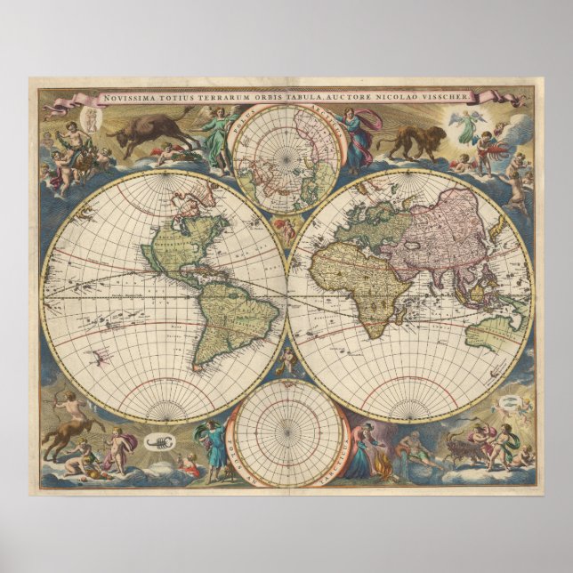 Novissima Totius Terrarum Orbis Tabula Poster (Front)