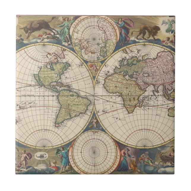 Novissima Totius Terrarum Orbis Tabula Tile (Front)