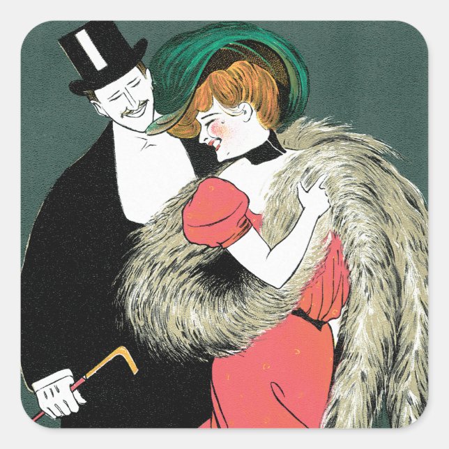 Novita Per Signora ~ E.A. Mele co. Square Sticker (Front)