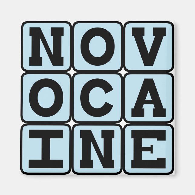 Novocaine, Dental Anaesthetic Magnet (Front)