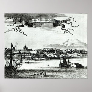Novum Amsterodamum, c.1667 Poster