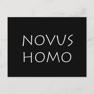 Novus homo postcard