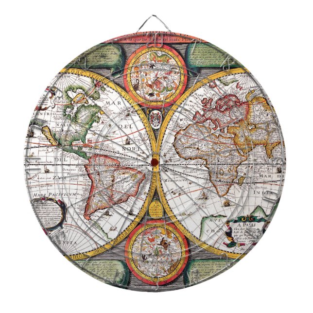 Novvelle Et Exacte ~ De La Terra Universelle Dartboard (Front)