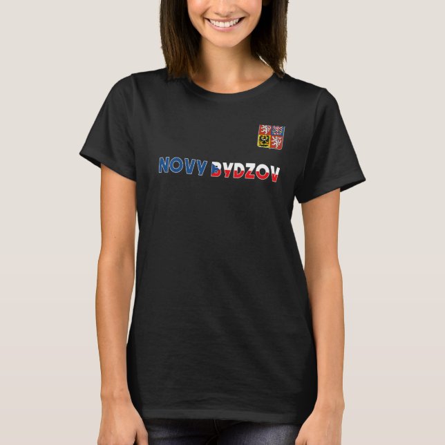 Novy Bydzov Czech Republic Heart Flag Lion Coat Ar T-Shirt (Front)