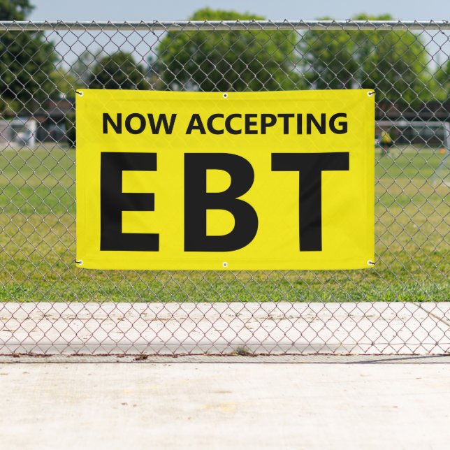 Now Accepting EBT Convenience Store 3 X 5 Foot Banner (Insitu)