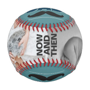 Now and then picture I love my dad father's day Baseball