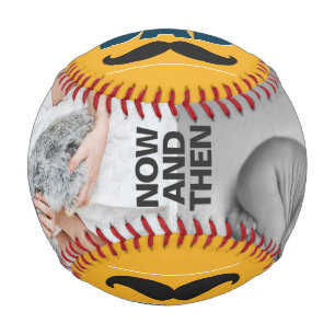 Now and then picture I love my dad father's day Baseball