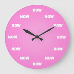 Now Clock (Pink)