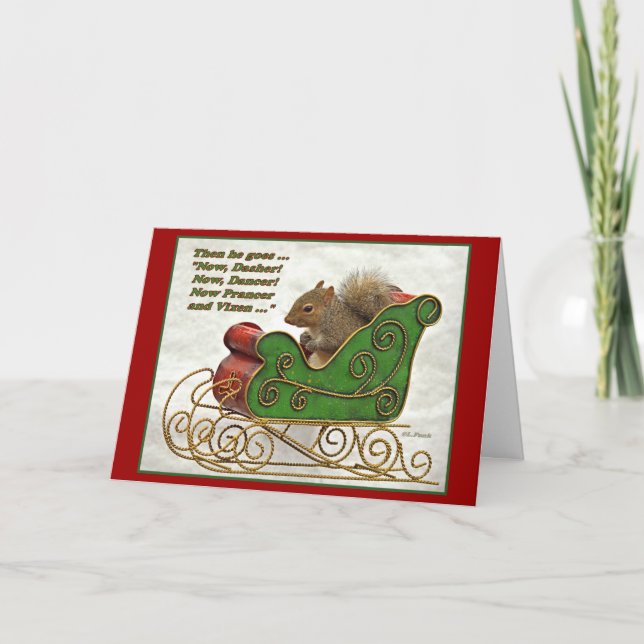 Now Dasher, Now Dancer… Holiday Card (Front)