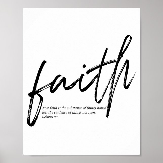 Now Faith Is the Substance of Things Hoped for Poster (Front)