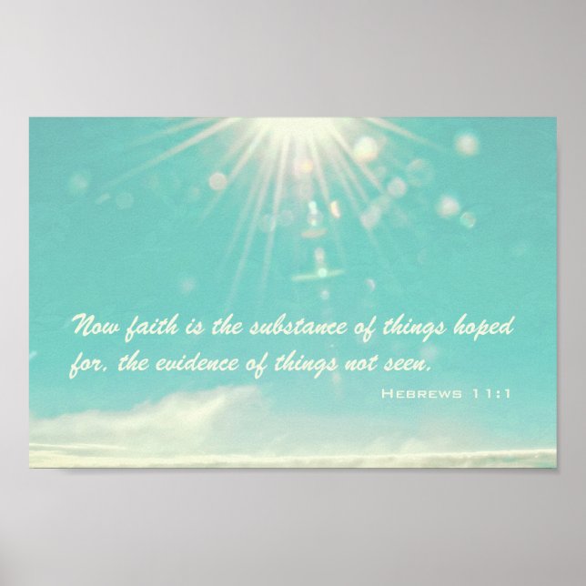 Now faith is the substance poster (Front)