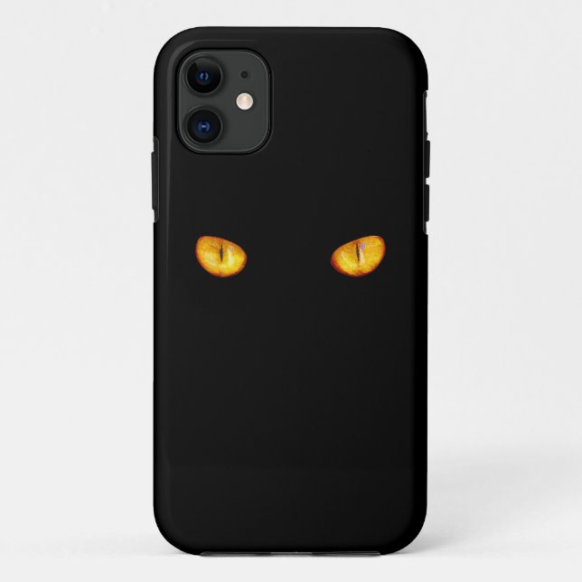 Now He Sees you Black Cat Case-Mate iPhone Case (Back)