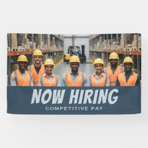 NOW HIRING Competitive Pay Banner – Customisable