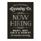 Now Hiring Fun Personalised Laundry Room Print