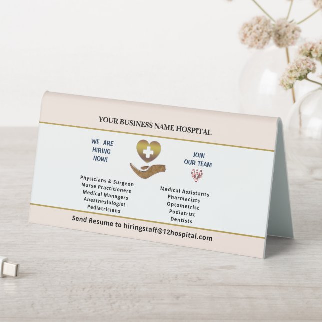 Now Hiring Help Wanted Employee Personalise   (In SItu (Table))