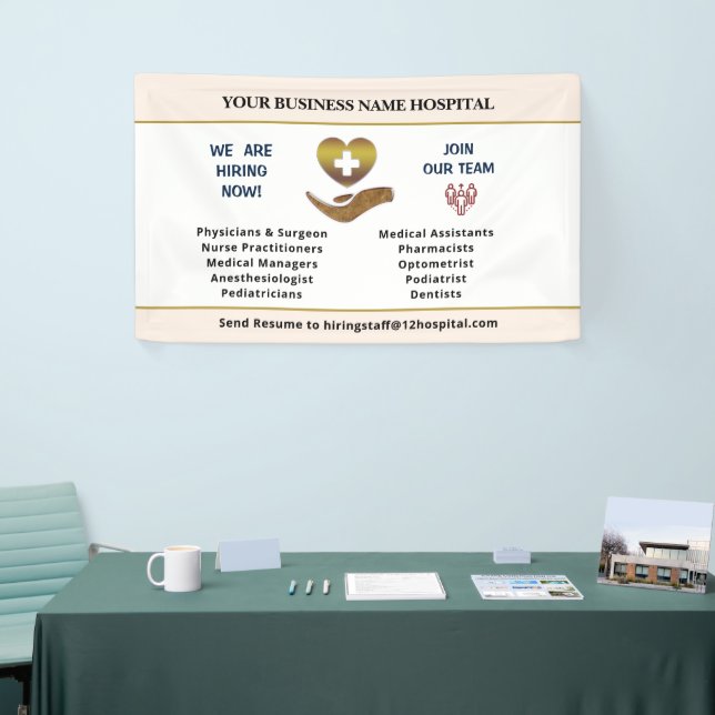 Now Hiring Help Wanted Employee Personalise  Banner (Tradeshow)