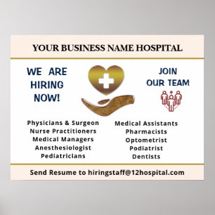 Now Hiring Help Wanted Employees Personalise   Poster