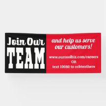Now hiring help wanted join our team employee bann