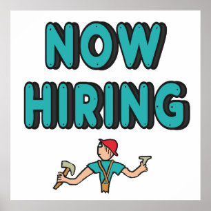 Now Hiring Poster